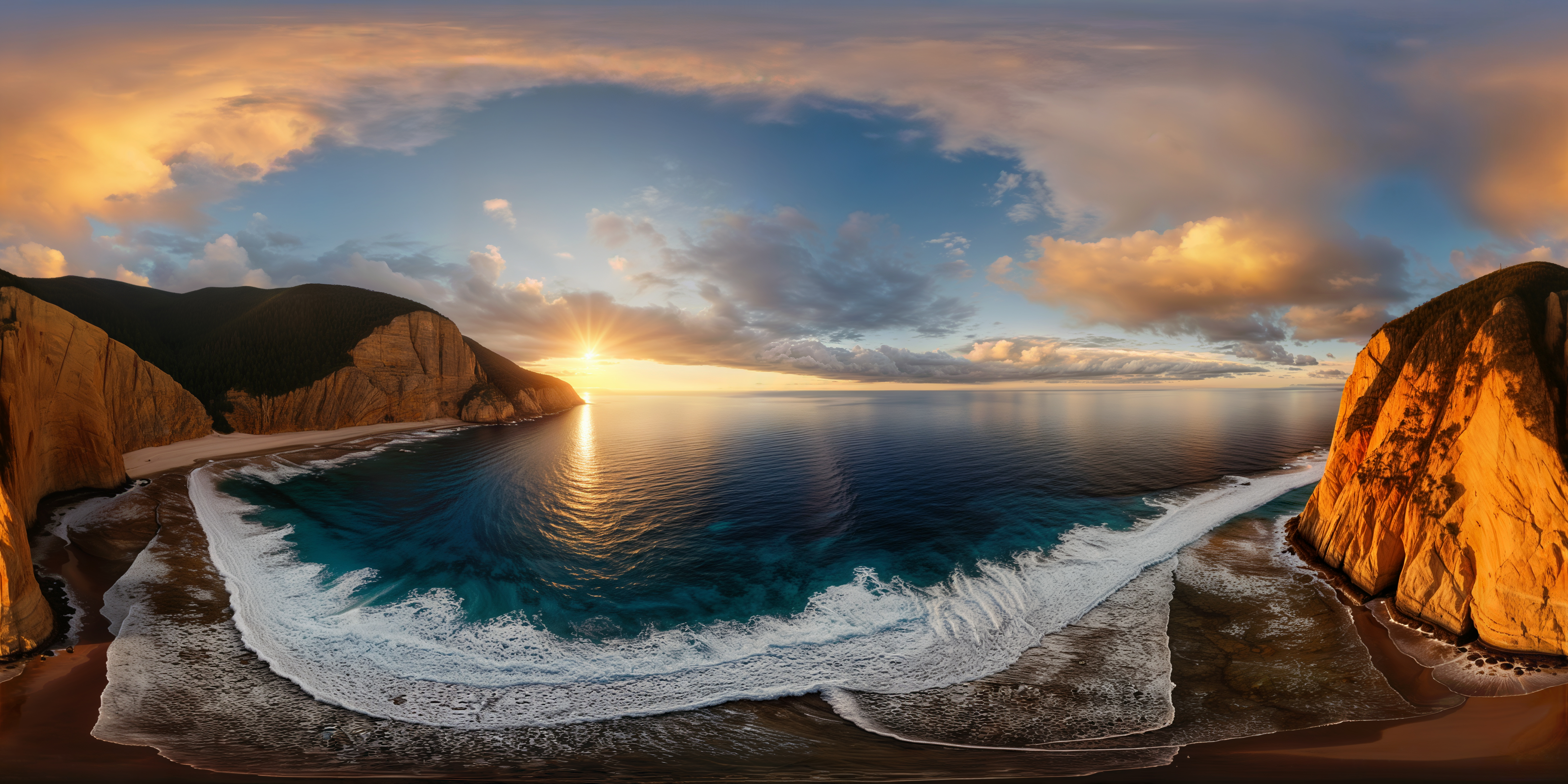 Floating Above a Seaside Cliff