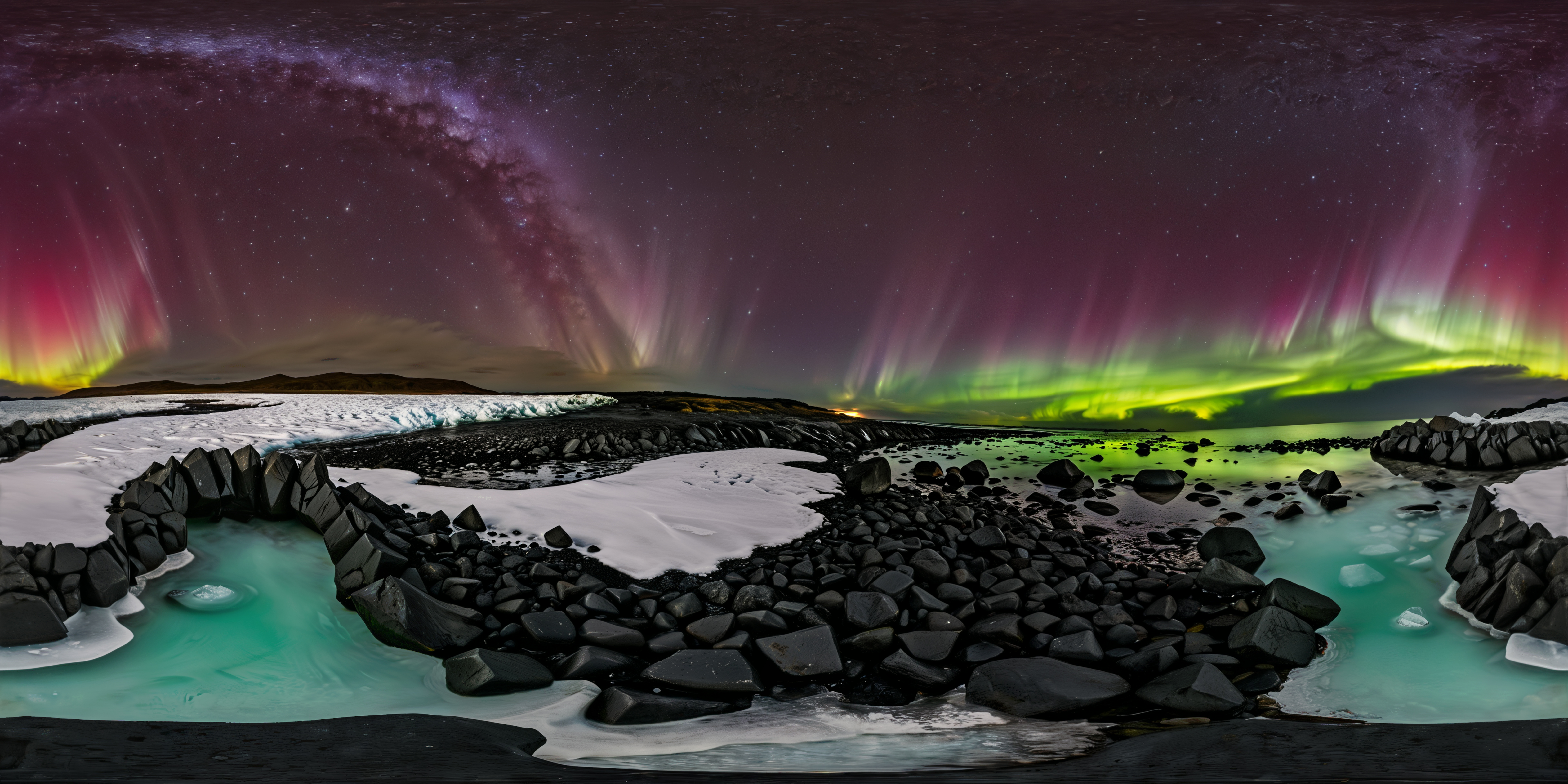 Arctic Aurora Shore